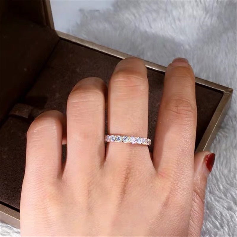 925 Silver Cubic Zirconia Engagement Ring