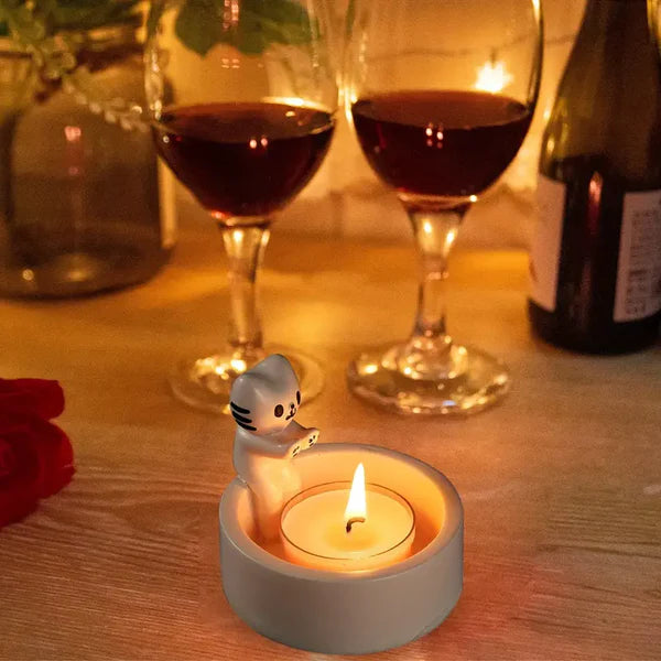 Purrlight Kitten Candle Holder