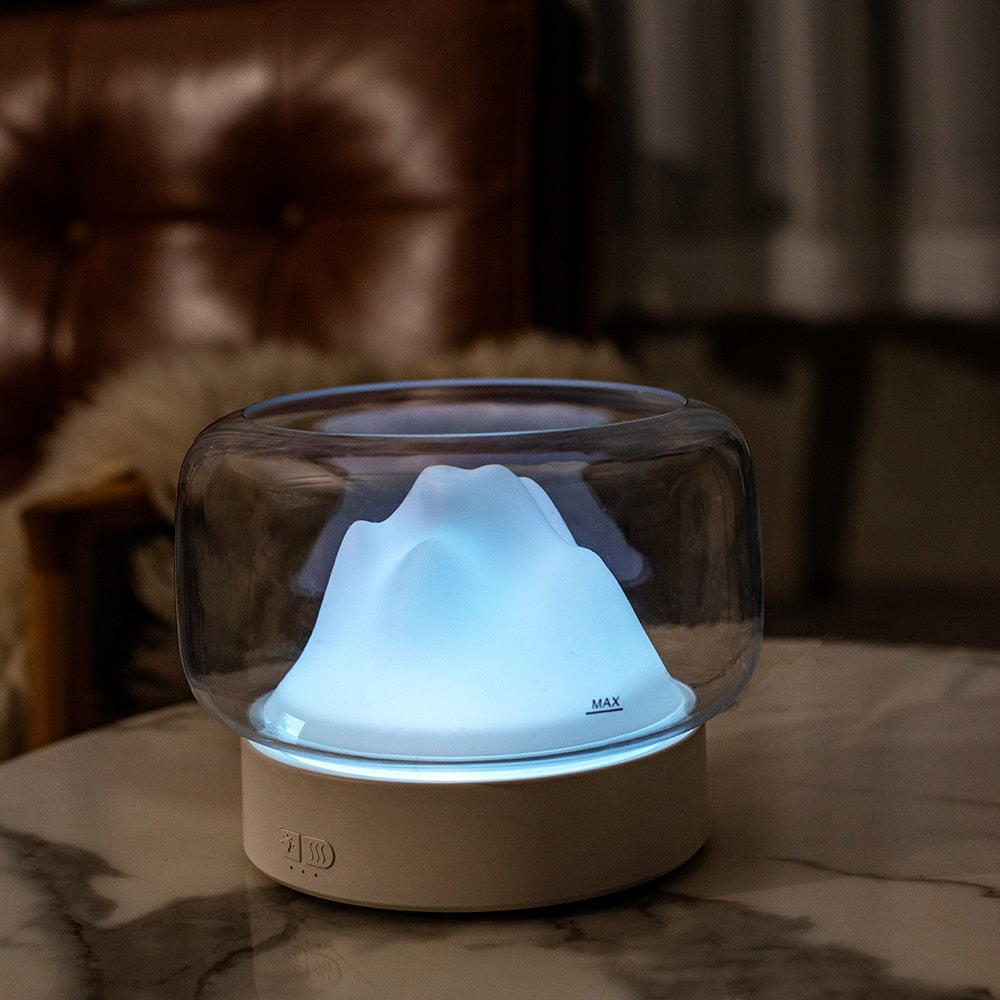 Mountain View Diffuser with Warm Color Led Light Humidifier