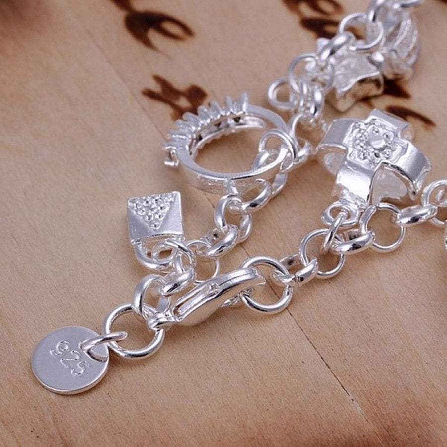 925 Silver cute charms Bracelets