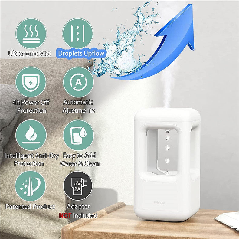 Anti-Gravity Floating Water Drop Humidifier