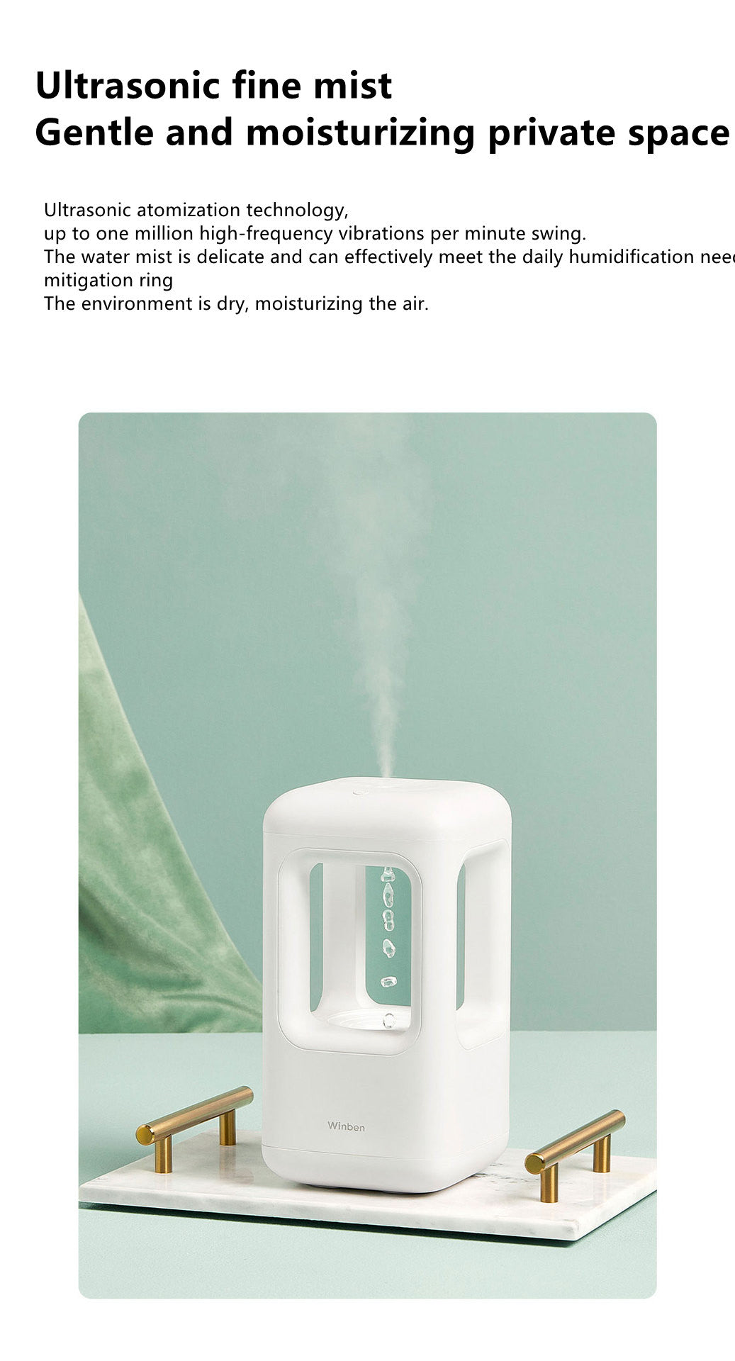 Anti-Gravity Floating Water Drop Humidifier