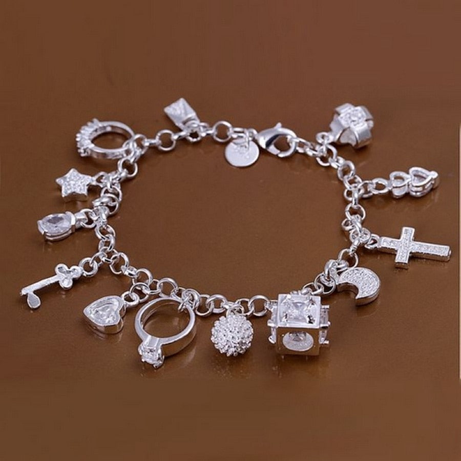 925 Silver cute charms Bracelets