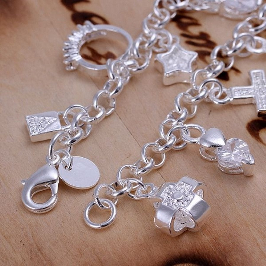 925 Silver cute charms Bracelets